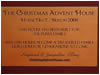 Christmas Advent House Plaque