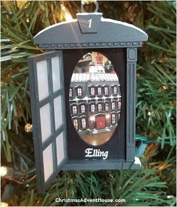 Christmas Advent House Ornament